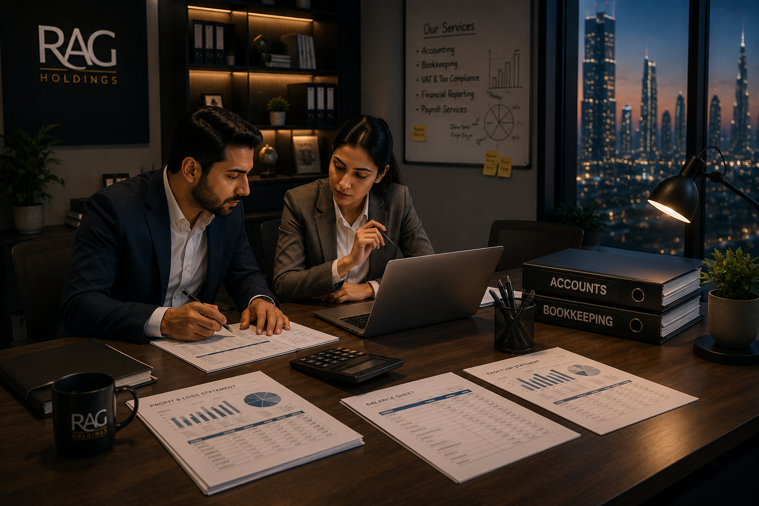 Accounting and Bookkeeping Services Dubai from RAG Holdings experts